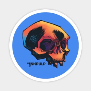 Psychedelic Inkpulp Skull 1 Magnet